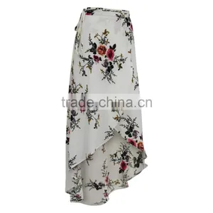 Fashion Summer Flower Printed Women Maxi Skirt for Wholesale 2017 thumbnail-2