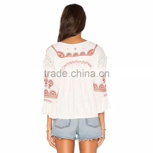 Wholesale Apparels Latest Top Shirts Designs for Women thumbnail-3