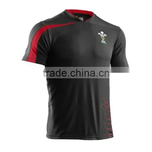 Rugby Training Shirt Black/Red thumbnail-1