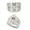 Cutom Made Diamond Engagement Band Ring With White Gold for Women thumbnail-1
