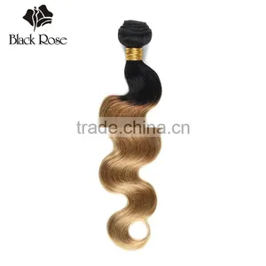 Black Rose Body Wave Two Tone Ombre Colored Brazilian Hair Weave Bundles thumbnail-2