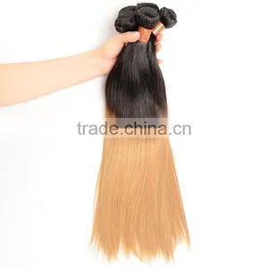 1B/27 Malaysian Human Hair Weaves Straight Wholesale Ombre Malaysian Hair Bundles Extension thumbnail-1