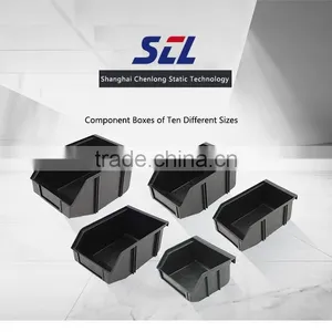 Black ESD Plastic Box for Storing Electronic Components thumbnail-1