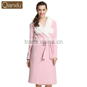 China Wholesale Websites Qianxiu Elegant Cheap Sleeping Female Robe thumbnail-2