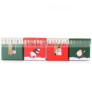 Lot of 4 Small Nesting GIFT BOX Boxes CHRISTMAS Present (Polar Bear Santa Claus Gloves Snowman) NEW thumbnail-2
