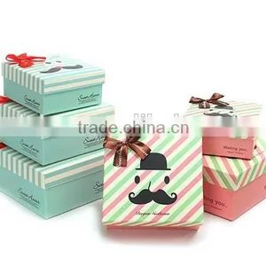 New Fashion Unique Moustache Beard Lovely Paper Gift Box Case Favor Present Set Boxes Gift Wrap thumbnail-1