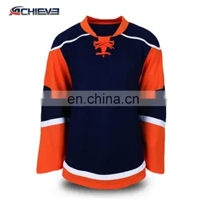 Wholesale Custom Sublimation Ice Hockey Jerseys , Design Pro Ice Hockey Jerseys Apparel thumbnail-1