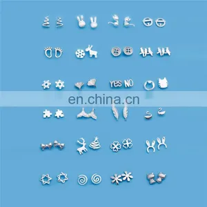 Cute Animal Stud Earrings 925 Sterling Silver Earring for Christmas Gift thumbnail-1