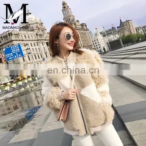 Wholesale Winter Celebrity Fashion Style Double Face Lamb Leather Fur Jacket thumbnail-5