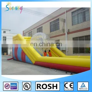 SUNWAY PVC Tarpaulin Inflatable Slope For Zorbing Ball With CE Approved thumbnail-1