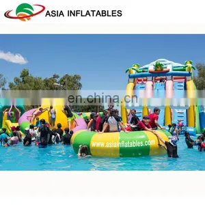 Inflatable Swimming Pool Slide-Summer Water Park, Inflatable Moving Water Park thumbnail-1