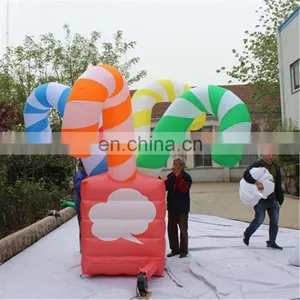 4m HIGH Inflatable Christmas Gift Box With LED for Xmas Decoration Sam yu 6606 thumbnail-4