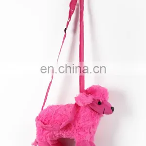 Creative Factory Price Stuffed Animal Shaped Plush Dog Handbag for Kids thumbnail-3
