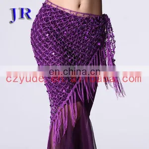 Crochet Fringe Tassel Belly Dance Hip Scarf Y-2011# thumbnail-1