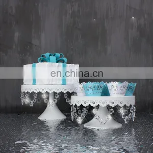 Custom Design Plexiglass Acrylic Plastic Pendant, Wrought Iron Cake Stand thumbnail-4