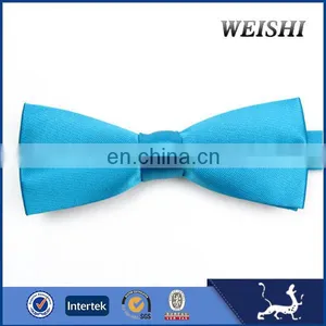 Classic Simple Design Solid Adjustable Bow Tie Bule thumbnail-1