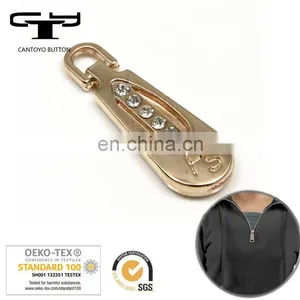 Custom Gold Metal Zipper Puller With Logo thumbnail-1
