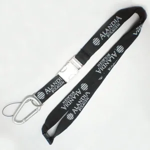 Double Layer Custom Polyester Lanyard Double Layer Woven Lanyard Shiny Rainbow Lanyard thumbnail-3