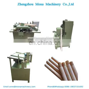 High Efficient Thread Wooden Broom Handle Threaded Wooden Shovel Handle Wooden Brush Handle Making Machine thumbnail-2
