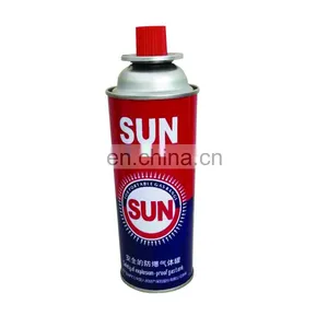 International Standard Sun Flame Butane Gas Cartridge and Cassette Butane Gas Cylinder Made in China thumbnail-1