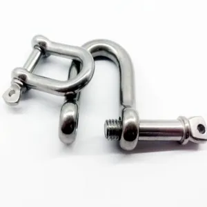 High Strength Stainless Steel US Type Bow Shackle Marine Hardware AISI 316 Rigging Shackles thumbnail-3