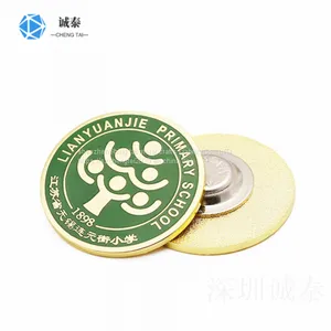 Gold-plated Hardware Brooch Shenzhen Production Badge Factory Wholesale Production thumbnail-4