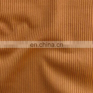 Good Drapery Solid Dyed 100% Polyester 6 Wale Corduroy Fabric for Jacket/pillow/trousers thumbnail-5