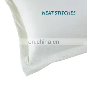 Fashion Durable Plain Color Water Wash Cotton Duvet Cover Set thumbnail-3
