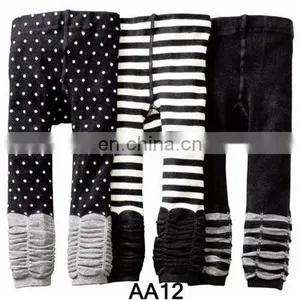 Toddler Boys Girls Knit Footless Ankle Tight Leggings Pants Tights Printed Polkar Dot Skull Trousers 4 Size 3 Pairs/pack thumbnail-5