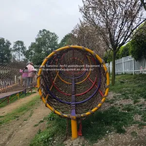 Natural Playground Equipment Fun Rope Net Tunnel Shaking Channel Air Bridge thumbnail-2