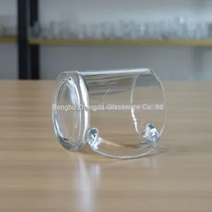 Wholesale Customized 12 OZ Glass Coffee Mug Warm Beverage Mugs Beer Glass thumbnail-2