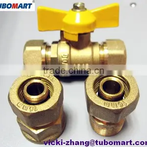 Gas Compression Fittings Gas Control Valve for Pex al Pex Gas Pipe thumbnail-3