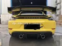 For 2016-up 718 Converted GT4 Bodykits Front Bumper Side Vent Rear Diffuser Rear Wing Spoiler thumbnail-5