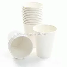 Cheaper Compostable Paper Cups White Single Wall Paper Cups China Manufacturers thumbnail-1