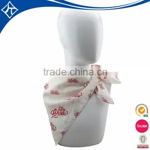 2016 Hot Sale White Square Polyester Silk Scarf thumbnail-2