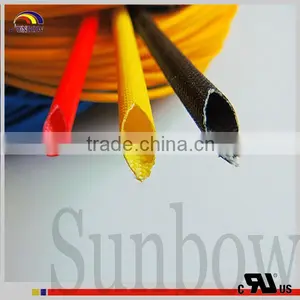 UL Listed Silicone Fiberglass Wire Insulation Sleeve Black 1.5KV thumbnail-3