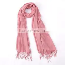 100% Cashmere Worsted Scarf thumbnail-1
