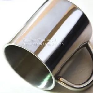 Stainless Steel Double Walled Mugs Metal Coffee & Tea Insulated Cup Mug With Handles thumbnail-1