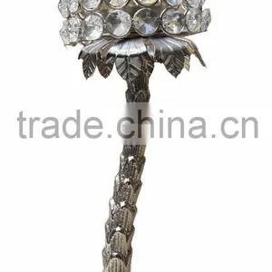 Candelabra Centerpieces Wedding / Crystal Candelabra / Candle Votive / Beaded Candelabra thumbnail-4
