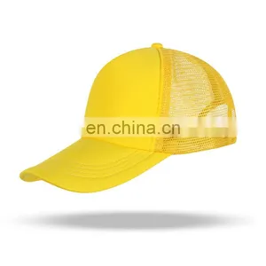 Promational Foam Blank Truck Cap Custom 6 Panel Trucker Mesh Embroidery Patch Trucker Hat Cap thumbnail-5
