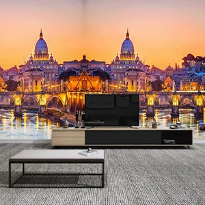 Interior 3D Designs Wall Murals Home Mural Wallpaper Decor Background Wall Drop Ship thumbnail-3
