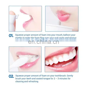 2022 Hot Sell 60ml Natural Oral Hygiene Tooth Whitening Foam Bleaching Cleaning White Teeth Whitening Mousse thumbnail-2