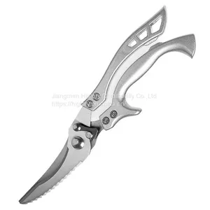 Multipurpose Manual Portable Kitchen Chicken Scissor Stainless Steel Kitchen Bone Meat Vegetable Scissors For Kitchen thumbnail-1