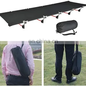 Outdoor Portable Aluminum Camping Bed Ultralight Foldable Adjustable Folding Bed Camping Beds Cot thumbnail-2