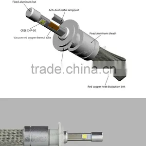 40W 4800LM/bulb Super Bright Cr. Xhp-50 Car Led Headlight 9005,9006,H1,H3,H7,H8,H9,H10,H11,9012,5202,H/L H4,9004,9007,H13 thumbnail-2