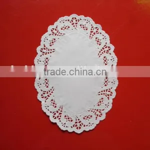White Oval Paper Doily thumbnail-1