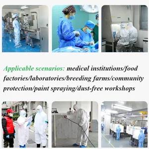 Isolation Clothing Reverse Wearing Isolation Gowns Medical Use of Disposable Isolation Clothing thumbnail-5