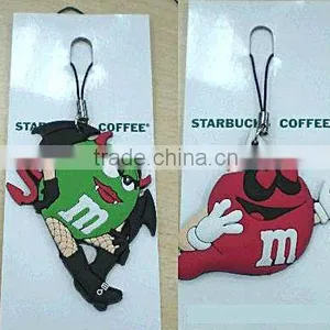 PVC Keychain, Customized PVC Keyring, Soft PVC Double Key Chains thumbnail-1