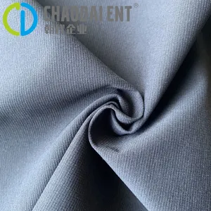 GRS Woven Dyed One-line Grid 84%RPET+16%sp 4-way Stretch Fabric for Outdoor Hiking Clothing & Bags thumbnail-1