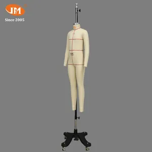 Garment Factory Special - Junmei Girls Size 130 Dress Form Headless Draping Mannequin, Red Lines, Detachable Arms thumbnail-2